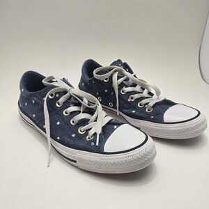 Polka Dot Jean Converse Madison Chuck Taylor Shoes Women’s Size 8.5